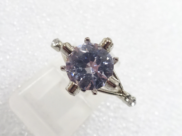 JAPANESE KIMONO / ANTIQUE CRYSTAL RING (SIZE 16)